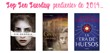 Top Ten Tuesday (53): Libros publicados en 2014 que aún no he leído Top Ten Tuesday (53): Libros publicados en 2014 que aún no he leído