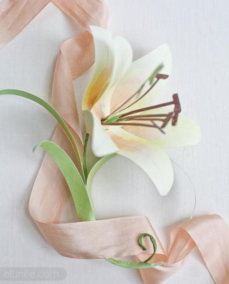 DIY Watercolor Paper Lily
