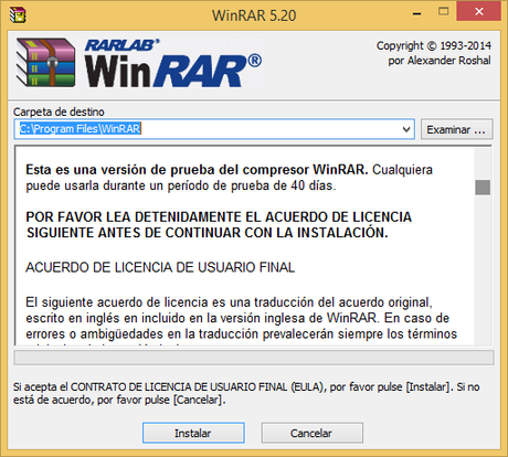 Como instalar WinRAR gratis