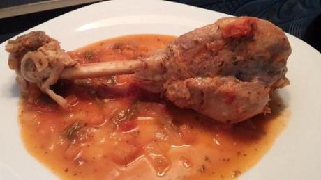 Jamoncitos de pavo a la cazuela con tomate caramelizado 20150112_145720