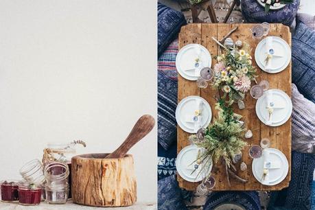 Tablescape: blue moon Tablescape blue moon collage 2