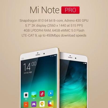 Lo nuevo de Xiaomi, Mi Note y Mi Note Pro