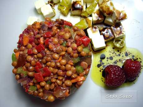 Ensalada de lentejas low cost de alto standing