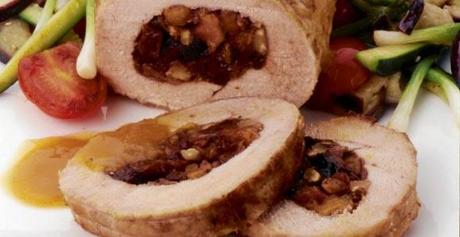 Menú de Navidad: Lomo de Cerdo Relleno con Salsa de Piña Menú de Navidad: Lomo de Cerdo Relleno con Salsa de Piña