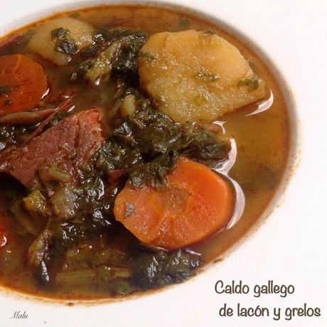 Caldo gallego ligero con lacón y grelos Caldo gallego ligero con lacón y grelos