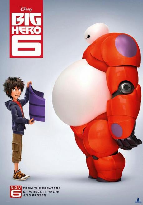 big hero 6, baymax, hiro, disney, marvel, animación, película, el zorro con gafas