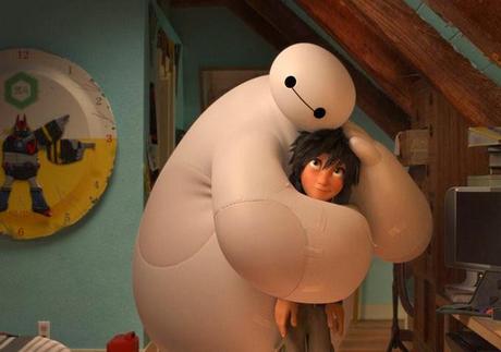 big hero 6, baymax, hiro, disney, marvel, animación, película, el zorro con gafas