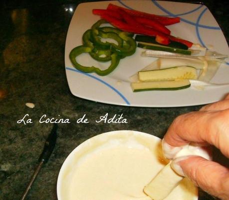 Verduras en tempura Verduras en tempura