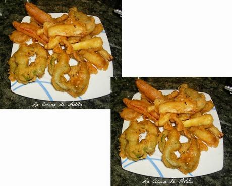 Verduras en tempura Verduras en tempura