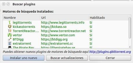 Como añadir un nuevo motor de busqueda en Qbittorrent