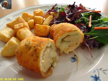 ROLLITOS DE POLLO CON QUESO AZUL ROLLITOS DE POLLO CON QUESO AZUL