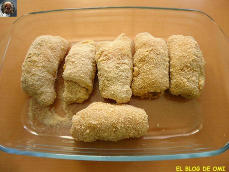 ROLLITOS DE POLLO CON QUESO AZUL ROLLITOS DE POLLO CON QUESO AZUL