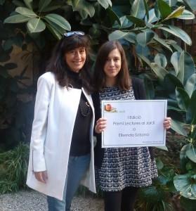 Elisenda Solsona gana la primera edición del Premio Lectures al Jardí Elisenda Solsona con Rosa Mena de Lectures al Jardí