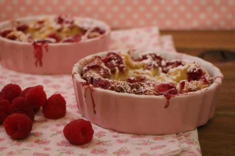 Flaugnarde de frambuesas Flaugnarde de frambuesas