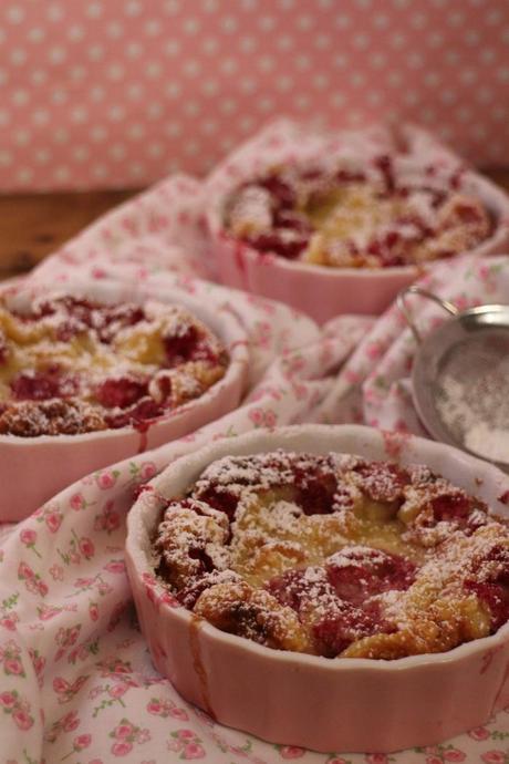 Flaugnarde de frambuesas Flaugnarde de frambuesas