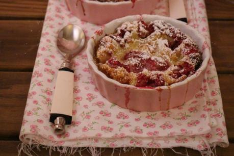 Flaugnarde de frambuesas Flaugnarde de frambuesas