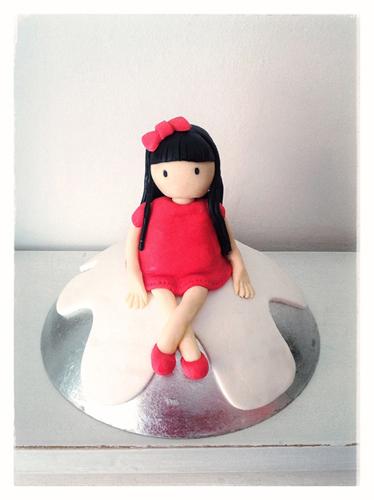 Muñeca Gorjuss de fondant Pastel Fondant Gorjuss_1