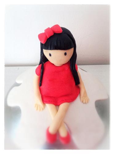 Muñeca Gorjuss de fondant Pastel Fondant Gorjuss_2