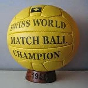 Balones Históricos de los Mundiales de Fútbol balon del mundial suiza 54