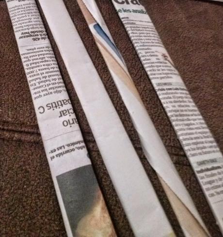 #Small&LowCost: Posavasos de papel de periódico #Small&LowCost: Posavasos de papel de periódico