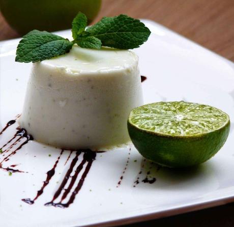 Receta de panna cotta de lima panna cotta