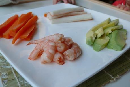 Maki sushi en casa , receta fácil ingredientes