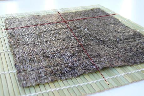 Maki sushi en casa , receta fácil alga nori