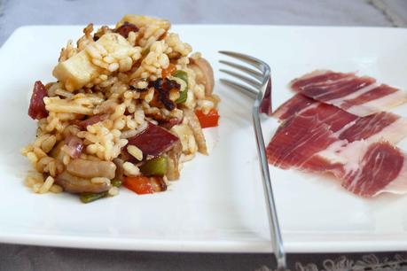 Arroz con setas y jamon iberico arroz con boletus