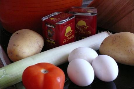 Huevo poché sobre nido de patata con salsa de pimentón “La Chinata” ingredientes salsa pimentón