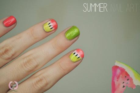 ♔ Manimonday - Uñas Frutales: SANDIA - Especial VERANO Vol. III / Nail Art ❀ ♔ Manimonday - Uñas Frutales: SANDIA - Especial VERANO Vol. III / Nail Art ❀