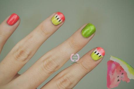 ♔ Manimonday - Uñas Frutales: SANDIA - Especial VERANO Vol. III / Nail Art ❀ ♔ Manimonday - Uñas Frutales: SANDIA - Especial VERANO Vol. III / Nail Art ❀