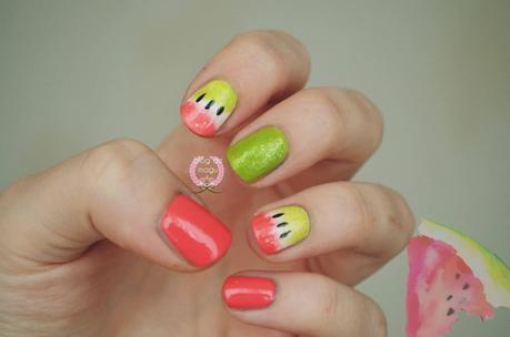 ♔ Manimonday - Uñas Frutales: SANDIA - Especial VERANO Vol. III / Nail Art ❀ ♔ Manimonday - Uñas Frutales: SANDIA - Especial VERANO Vol. III / Nail Art ❀