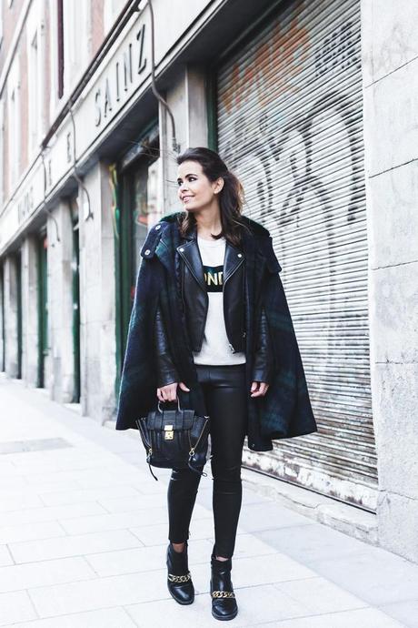 Plaid_Cape-Leather_Jacket-Sandro-Wonder_Sweatshirt-Chained_Boots-Outfit-Collage_Vintage-12