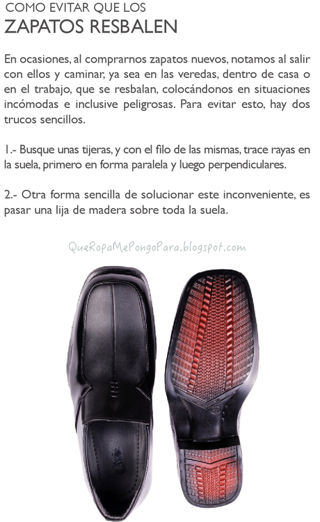 COMO EVITAR RESBALAR CON LOS ZAPATOS nuevos - outfits