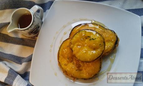 Crujientes de berenjena con miel Crujientes de berenjena con miel