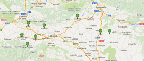 De ruta por Navarra + la Rioja Alavesa (4 días) mapa