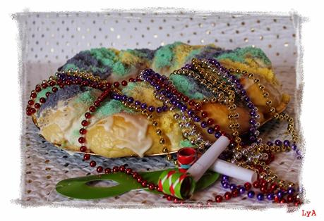 King cake... porque Mardi Gras es dentro de un mes y hay que ir preparándose... para Desafío en la cocina