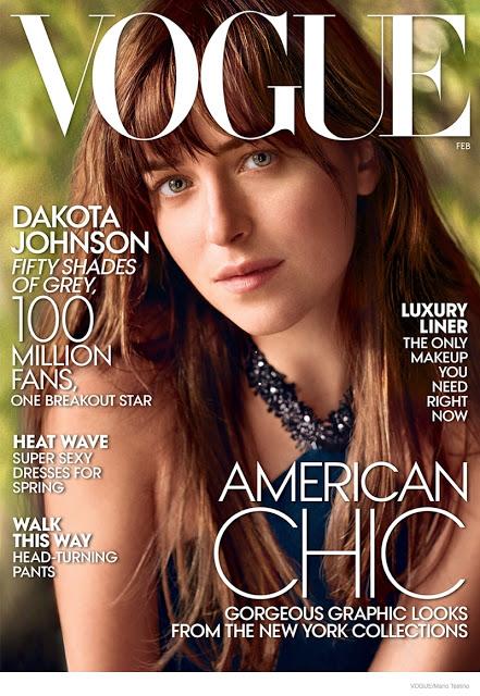 Dakota Johnson de 50 Sombras de Grey portada de Vogue