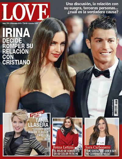 Irina Shayk, Sara Carbonero, Tania Llasera, Reina Letizia, Pilar Rubio y Hiba Abouk, en la revista ‘Love’ de esta semana Irina Shayk en la portada de la revista Love