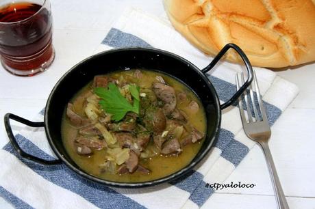 Riñones de cerdo ibérico al jerez Riñones de cerdo ibérico al jerez