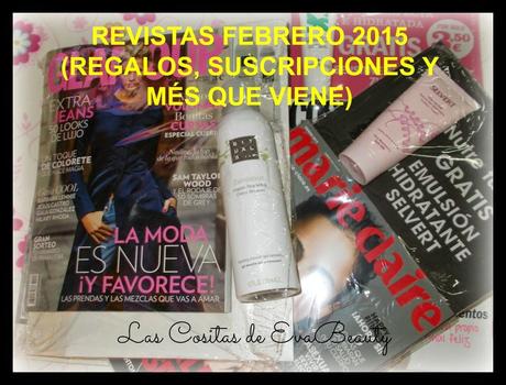 Revistas Febrero 2015 (Regalos, Suscripciones y més que viene)