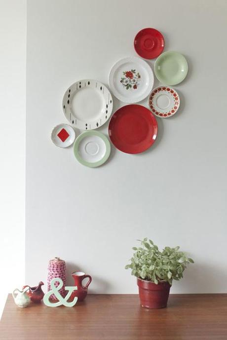 Decorar las paredes con platos decoración-pared-platos-escandinavo-07
