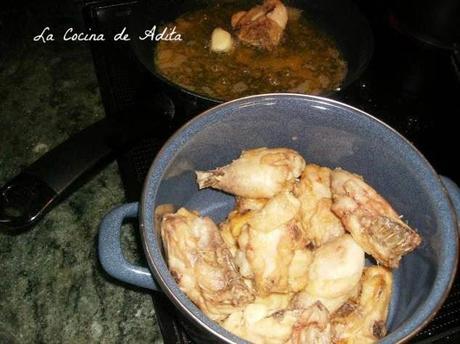 Pollo en pepitoria Pollo en pepitoria