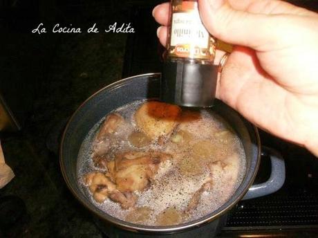 Pollo en pepitoria Pollo en pepitoria