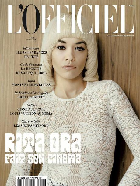 Rita Ora vuelve a los 70s en portada de L'Officiel Paris