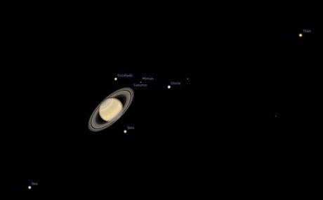 Saturno en infrarrojo: Impresionante saturno