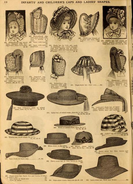 Sombreros y Moda en el verano de 1890