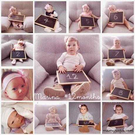 Ideas para fotografiar a tu bebé mes a mes...