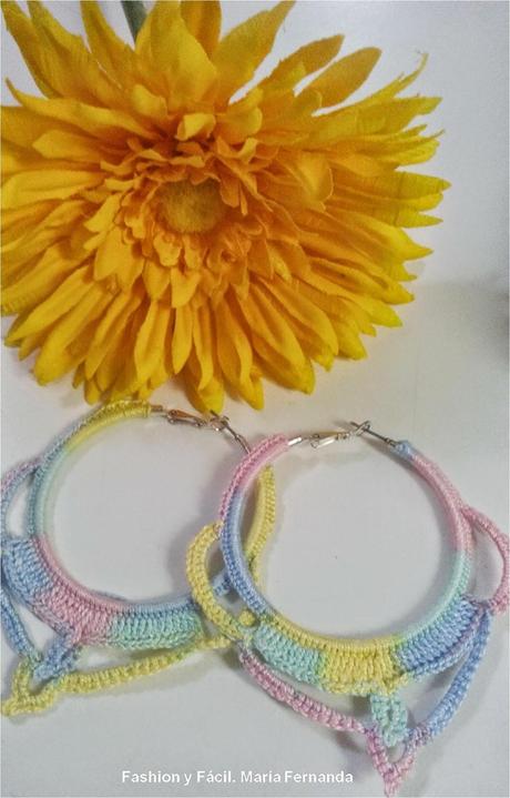 Customiza aretes con ganchillo o crochet, fácil y lindo (Customize earrings with crochet) Customiza aretes con ganchillo o crochet, fácil y lindo (Customize earrings with crochet)