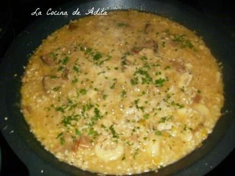 Risotto de boletus, champiñon y setas Risotto de boletus, champiñon y setas
